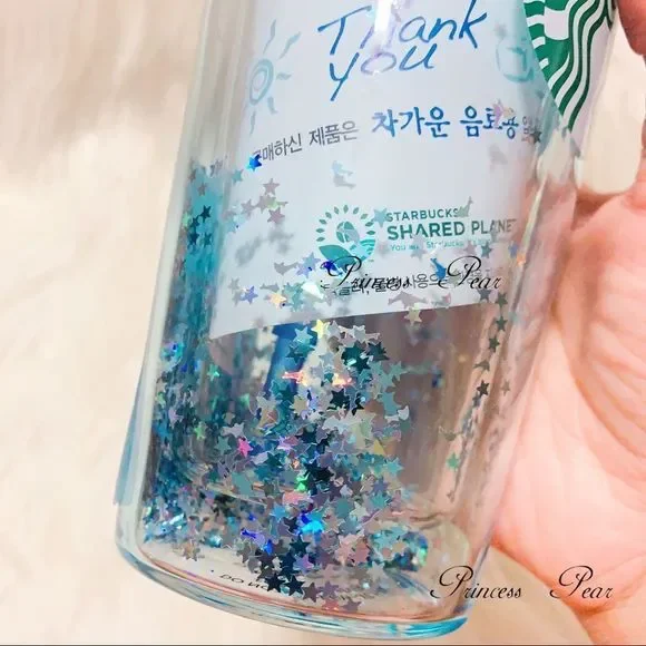 Starbucks Korea Glitter Whale Glass Tumbler - Picture 8 of 13